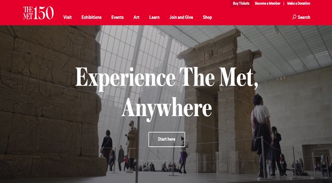 Metropolitan Sanat Müzesini oturduğunuz yerden keşfedin